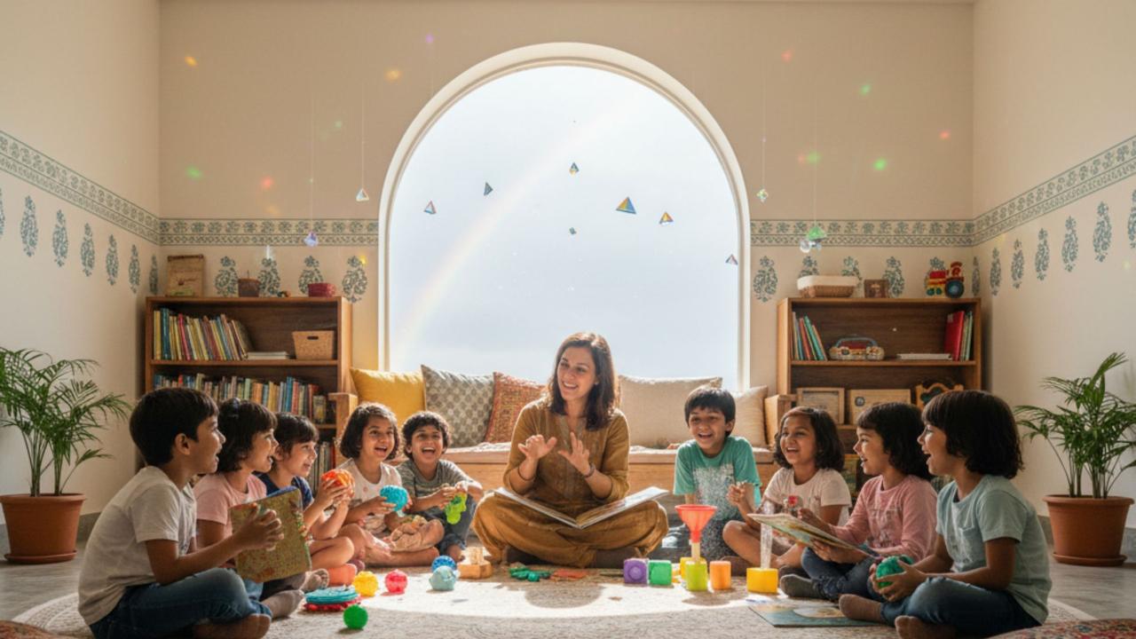 Children at Rainbow Toy Library events